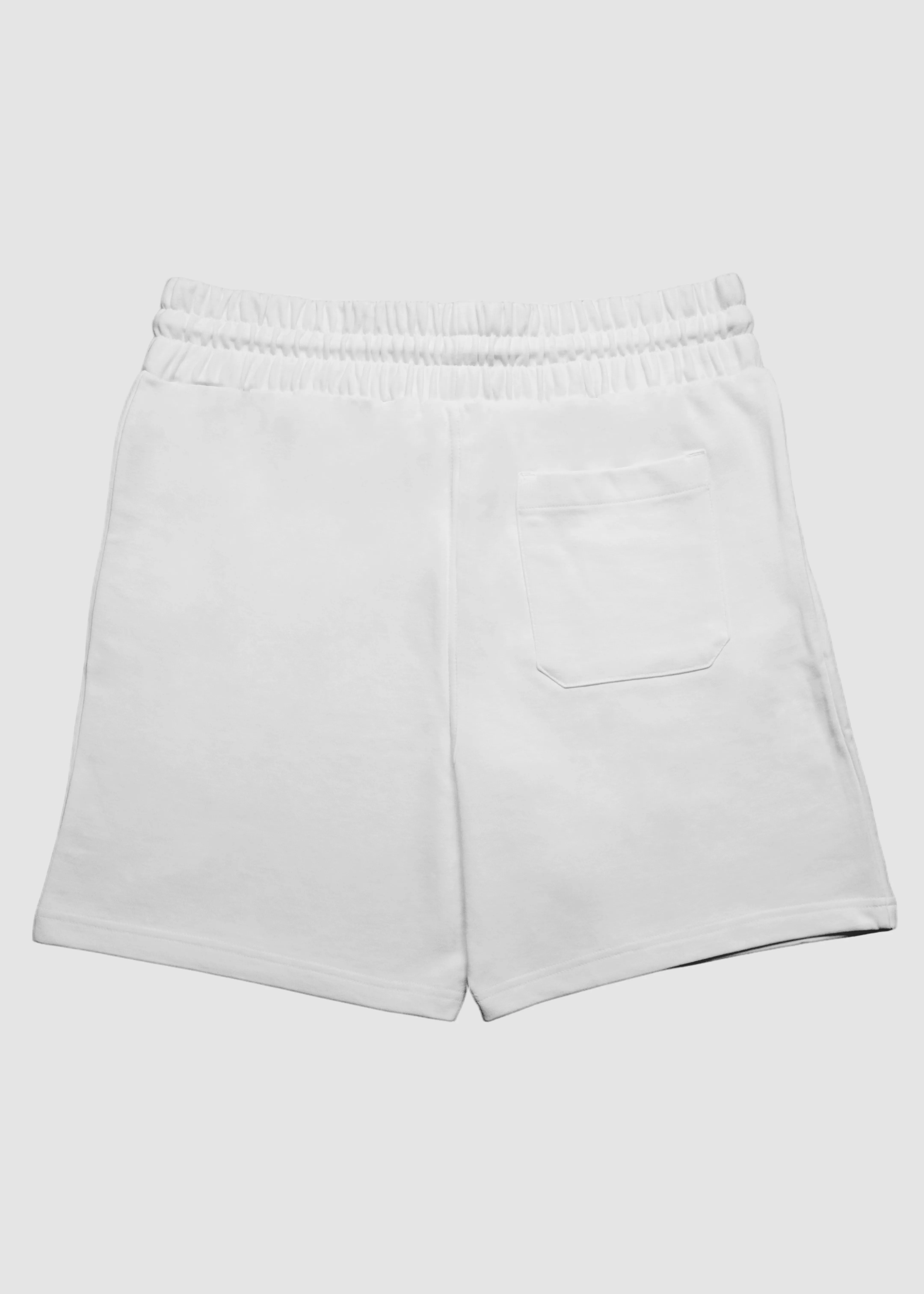 White Terry Shorts | MT45 Impact Absorbing Padding Sport Fit Design