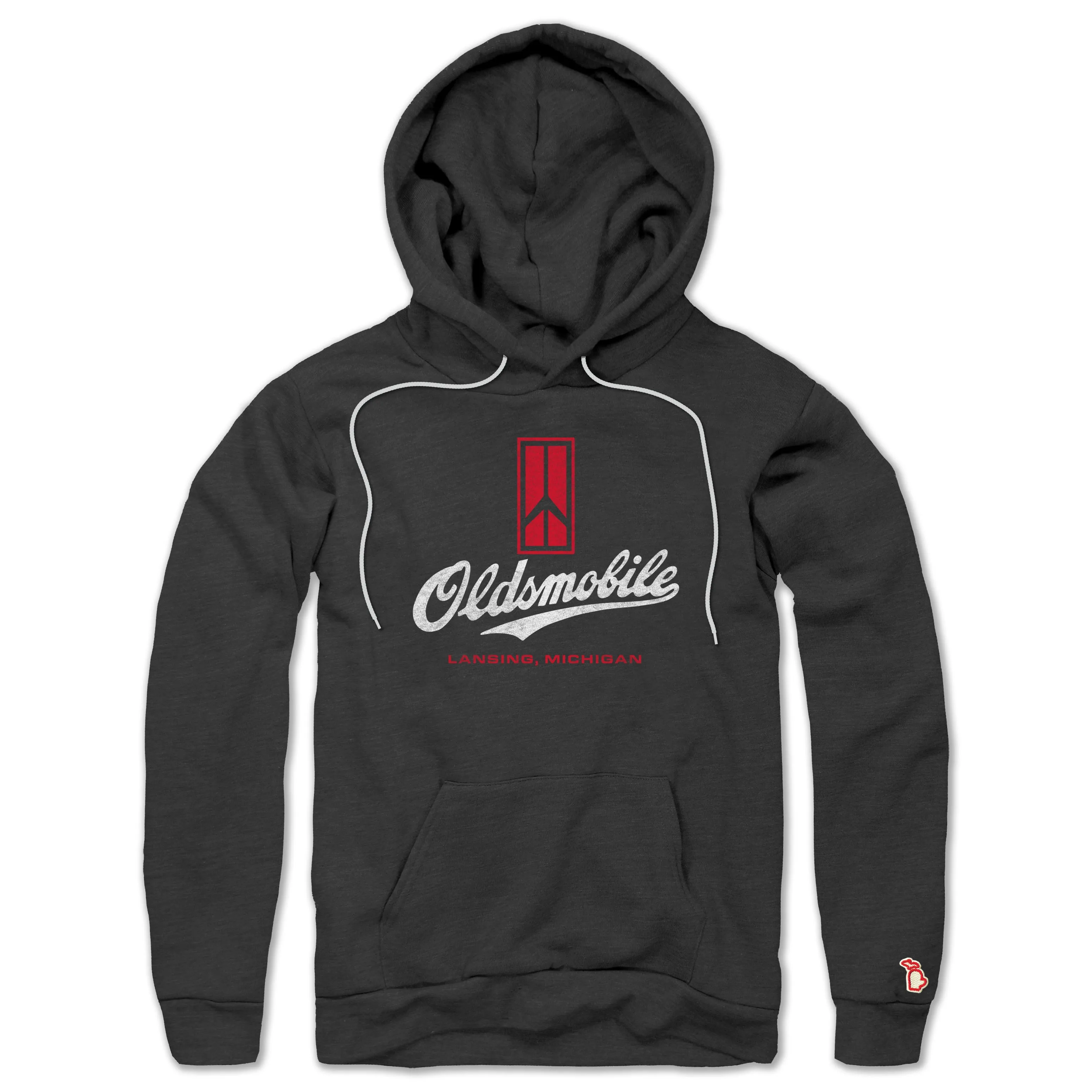 Comfort Apparel Ribbed Hem GM - OLDSMOBILE LOGO ALL SEASON HOODIE (UNISEX)