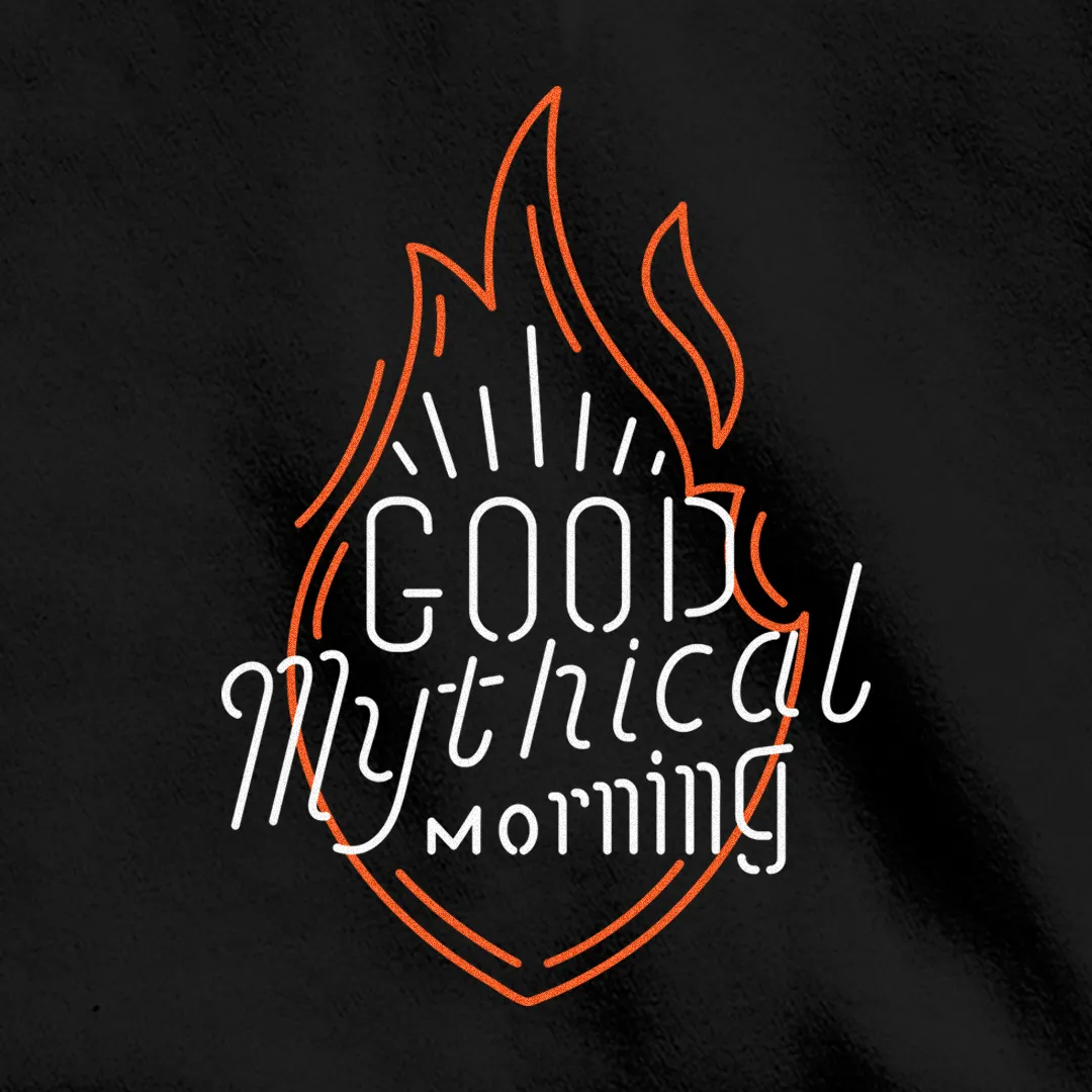 Daily Minimal Short Sleeve GMM Neon Sign Hoodie