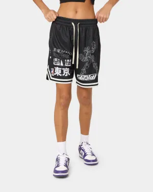 finance industry Moisture Management Lining Goat Crew Patchwork Shorts Black/White