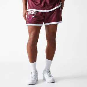 ethical fashion Chicago Bulls NBA Snap Button Dark Red Shorts