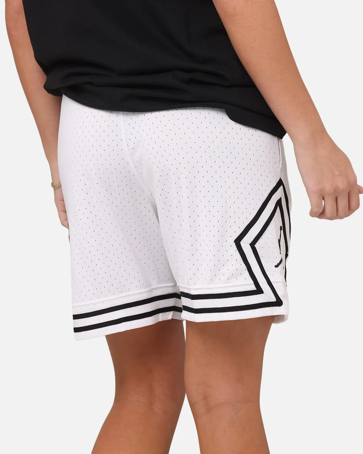 Jordan Dri-FIT Sport Diamond Shorts White/Black/Black Sun Protection