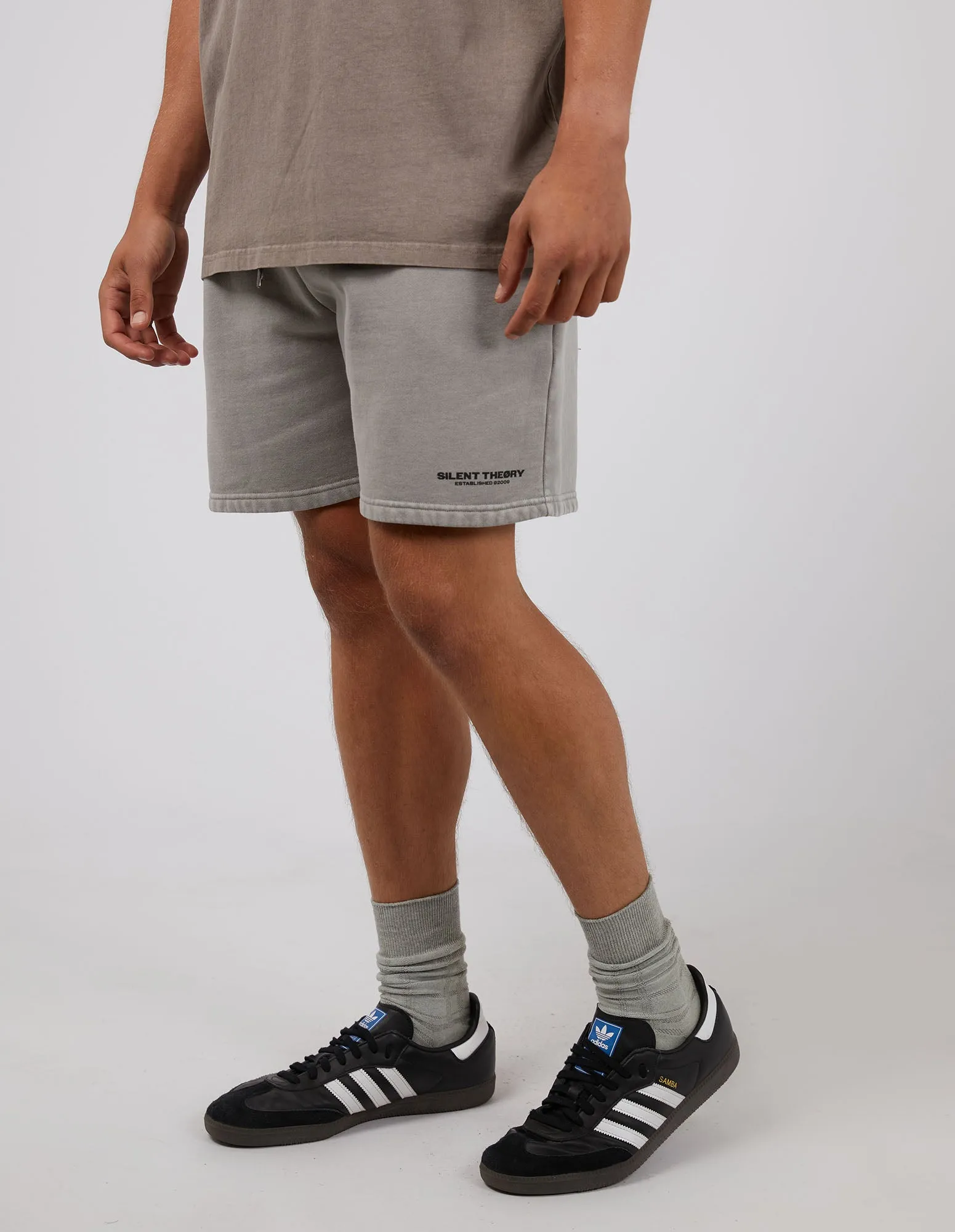 Comfortable Stretch Cotton shorts Essential Theory Short Grey