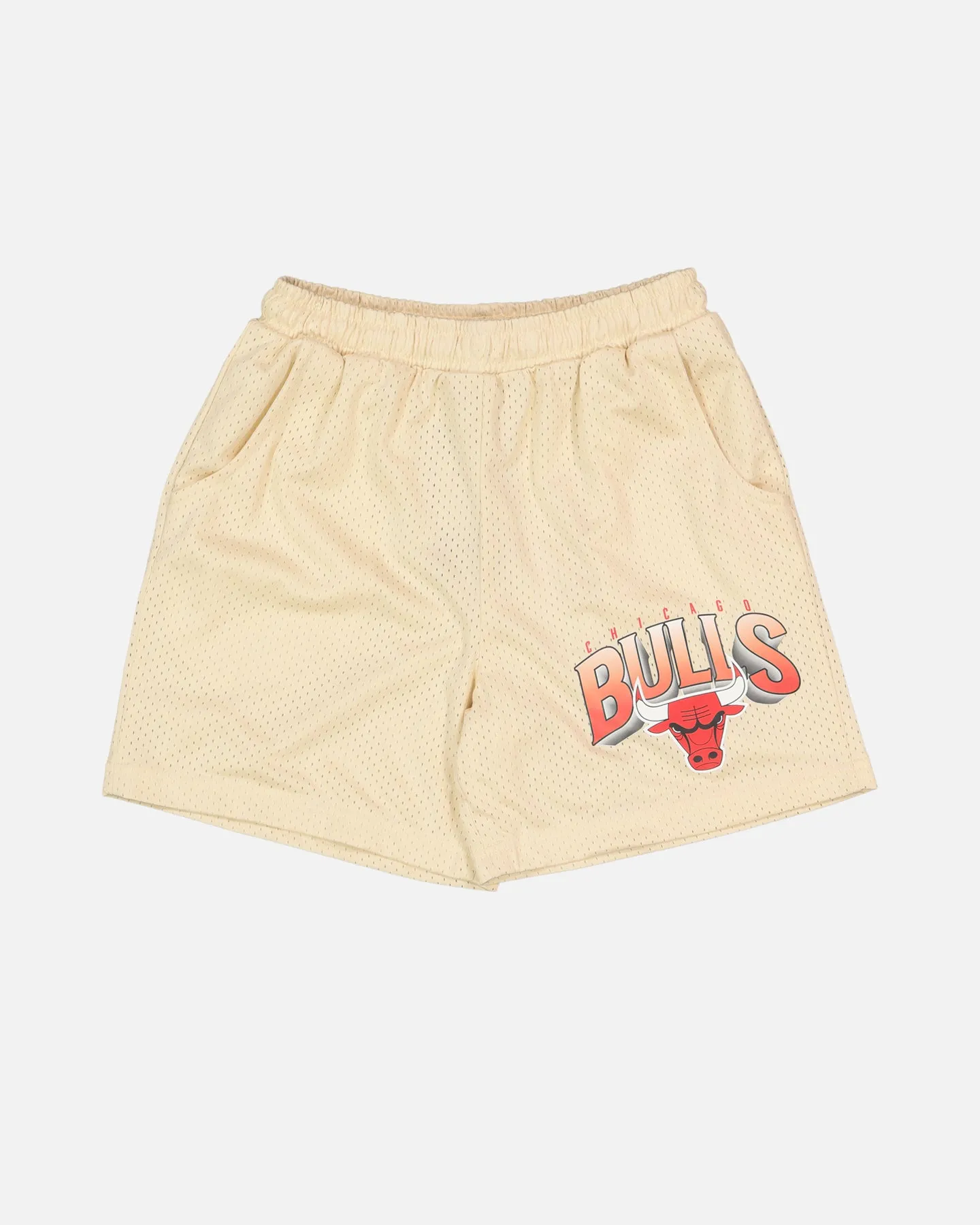 NBA Kids' Chicago Bulls Newark Mesh Shorts Light Oat OdorControlTech