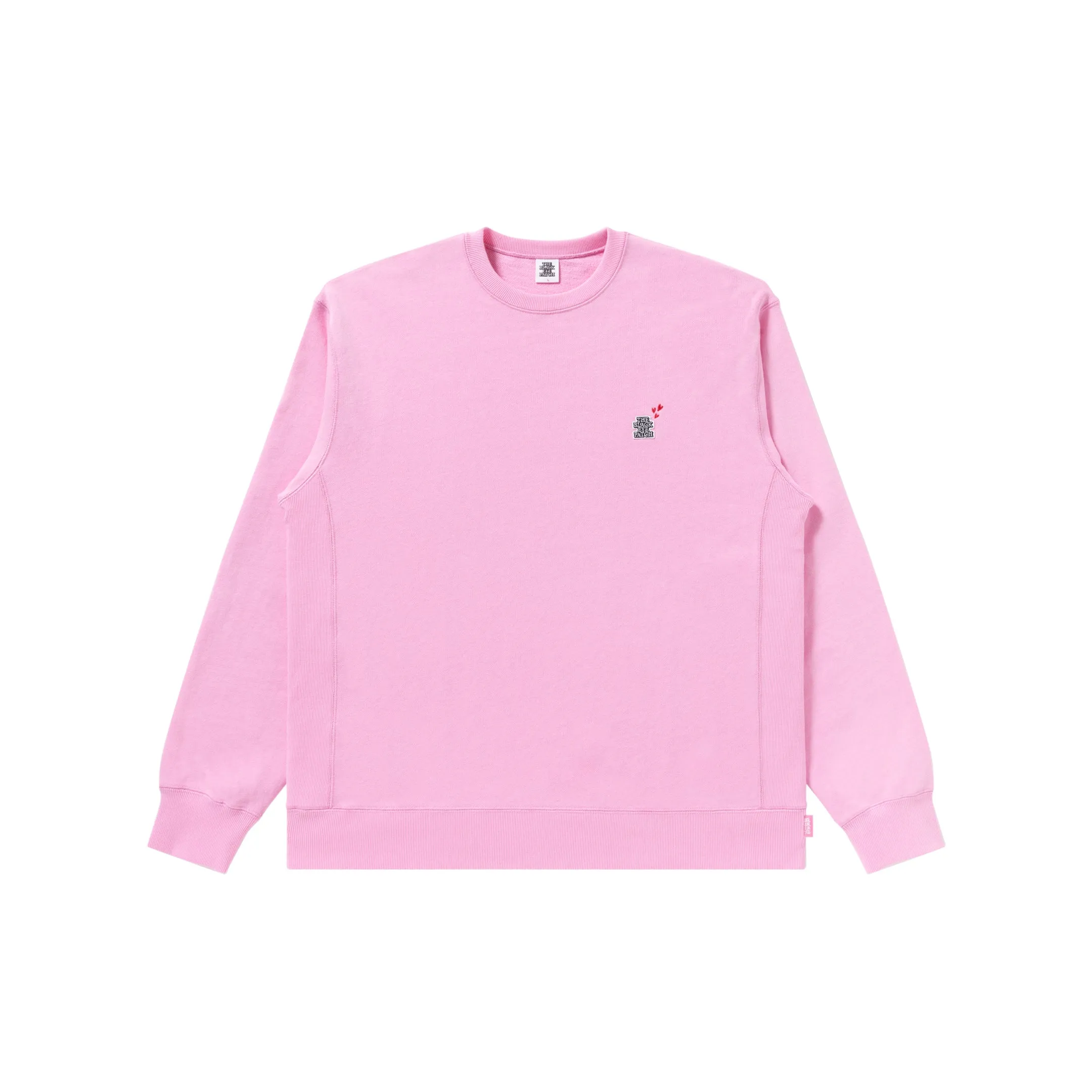 Cozy Street Quilted Lining SMALL OG LABEL DECO CREW SWEAT PINK