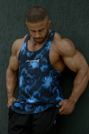 Revolutionary Graphic Muscle Stringer - Abstract Blue