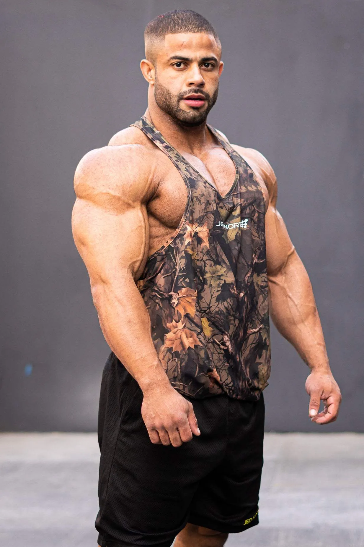 Graphic Muscle Stringer - Cajun Camo combat Anti Odor Treatment