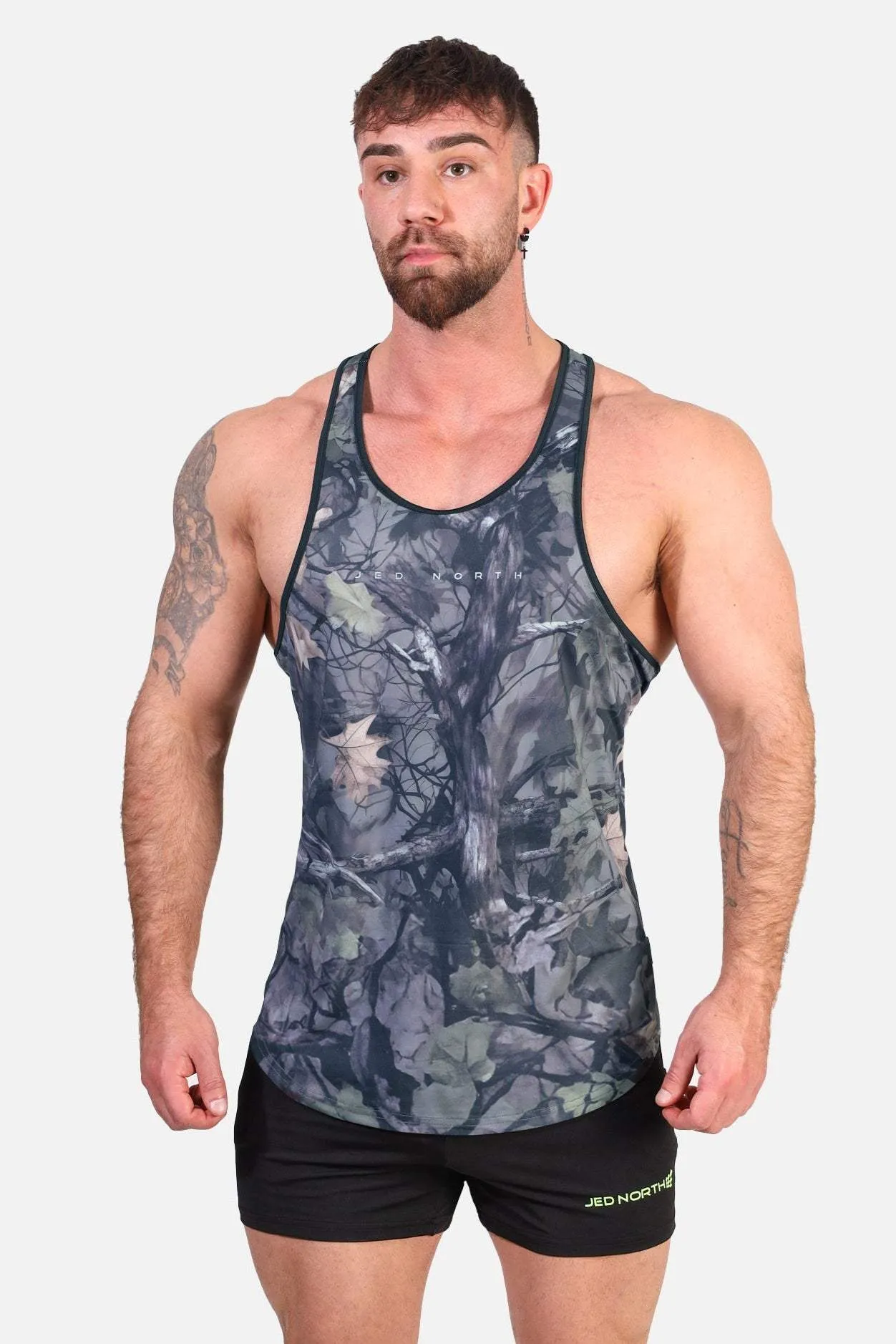 Graphic Muscle Stringer - Hunter Camo Modern Fit second hand