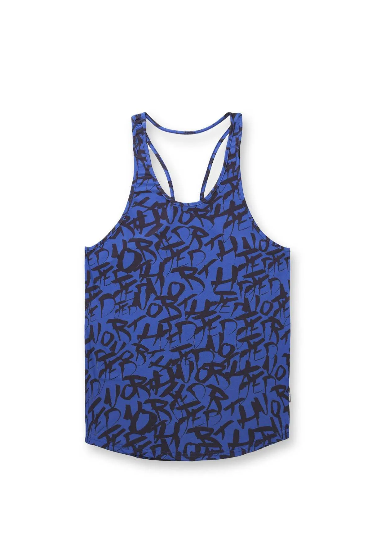 Graphic Muscle Stringer - Navy Graffiti Innovation - driven Yarn Dyed Colorfastness