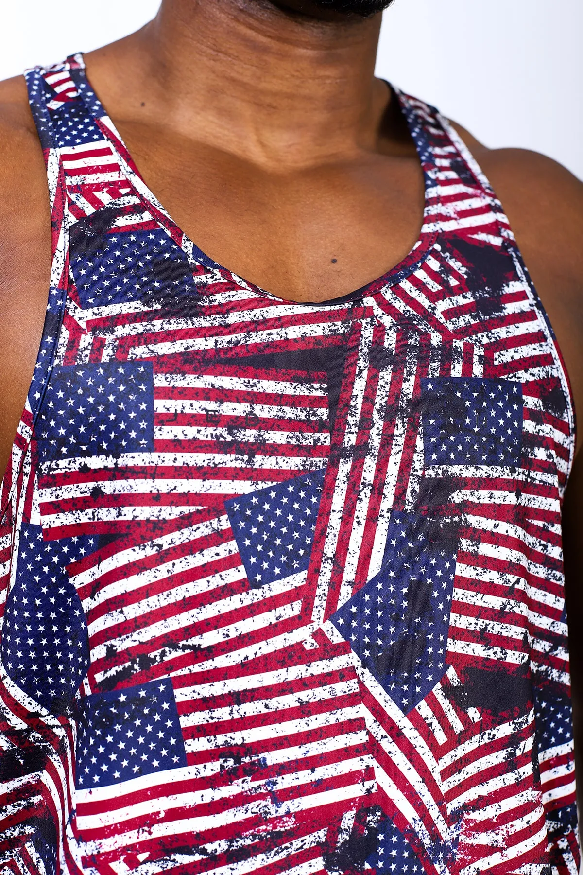 engineers Graphic Muscle Stringer - USA Flag
