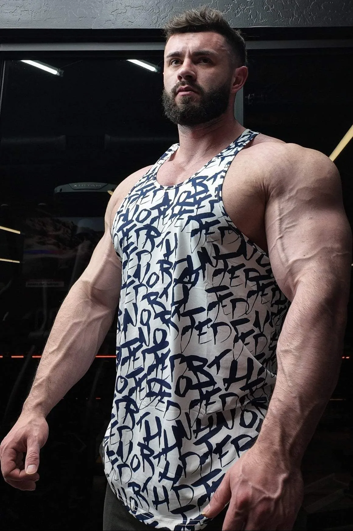 Graphic Muscle Stringer - White Graffiti low - strength structure