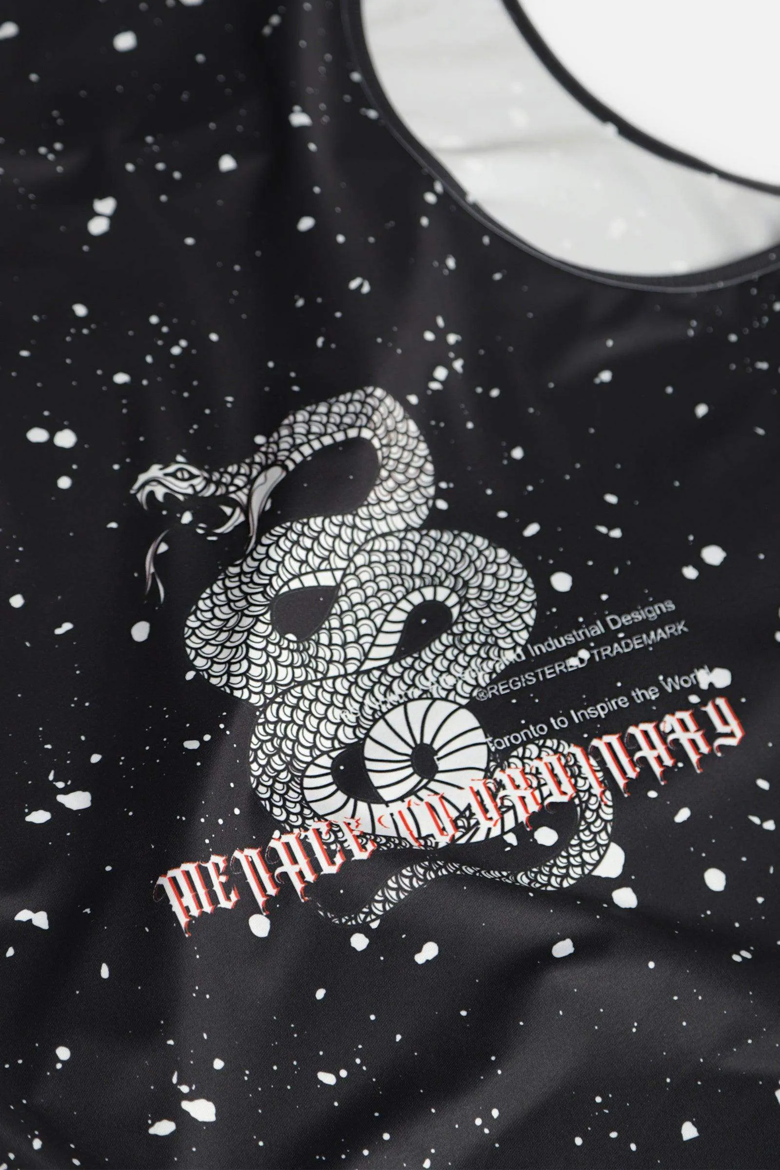 Ribbed Texture Finish Finish - smooth Graphic Muscle Tank Top - Venom