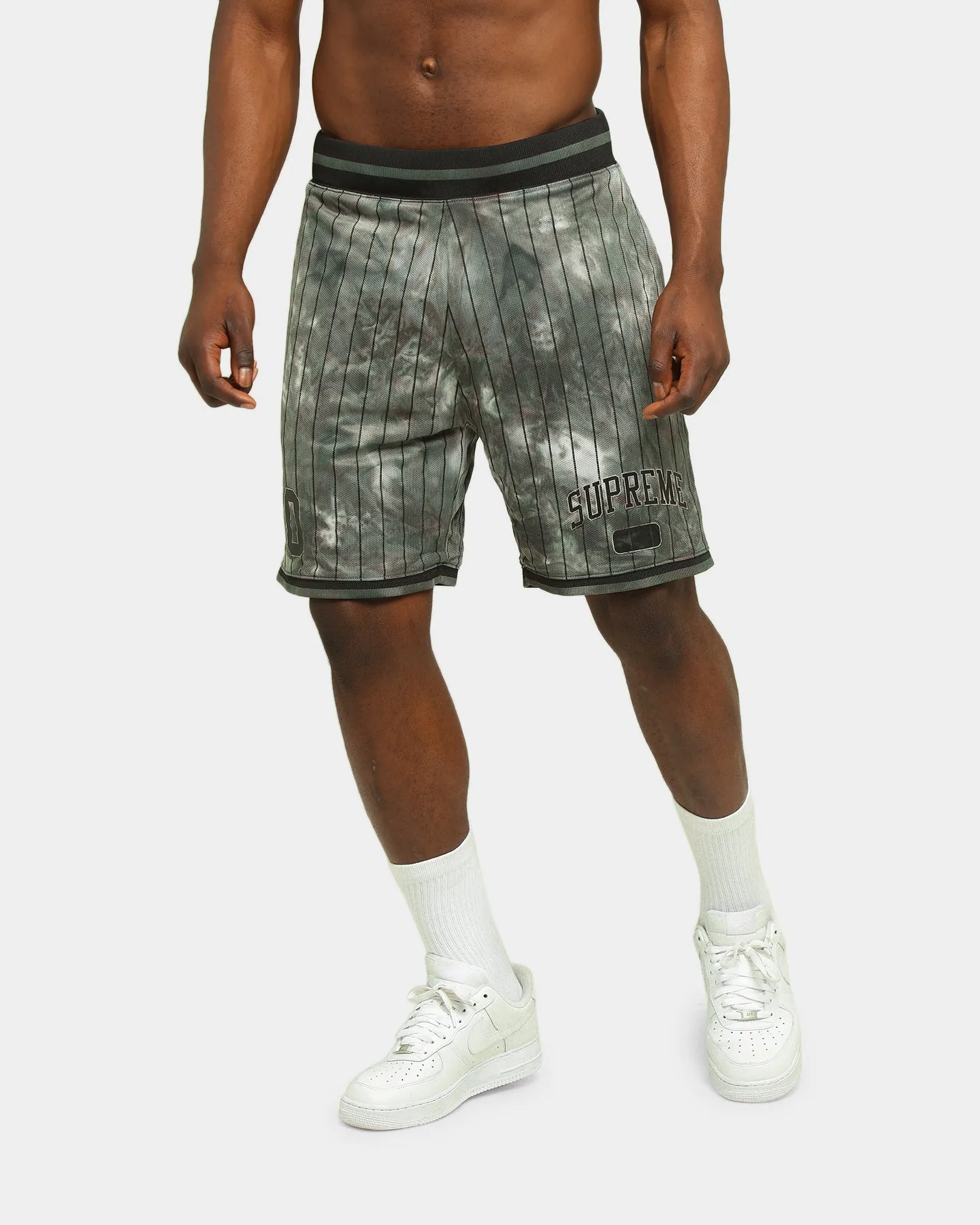 Supreme Dyed Basketball Shorts Black FoldOverClosure Playful Look