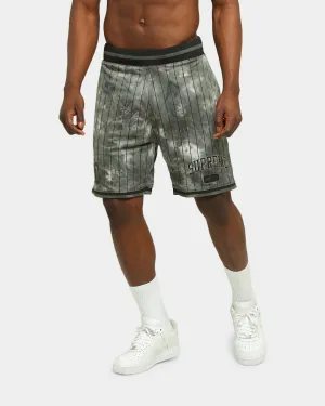 Supreme Dyed Basketball Shorts Black FoldOverClosure Playful Look