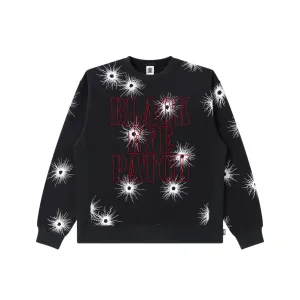 Comfort Layering GUNSHOT STENCIL LOGO CREW SWEAT BLACK