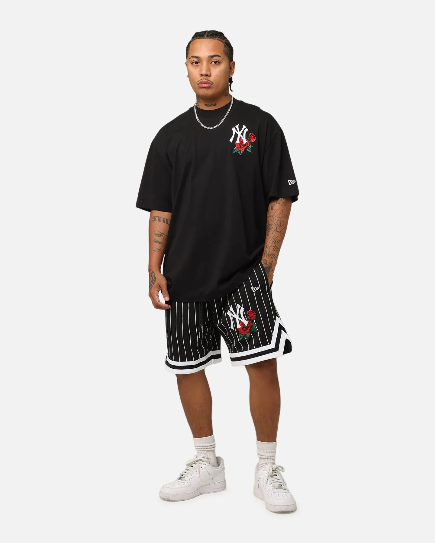 New Era New York Yankees Rose Mesh Shorts Black Handmade