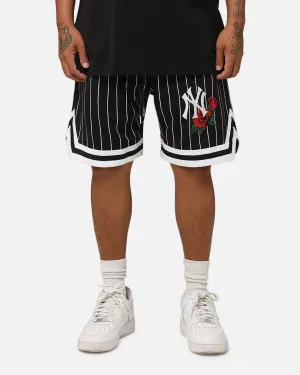 Dual Zone Ventilation New Era New York Yankees Rose Mesh Shorts Black