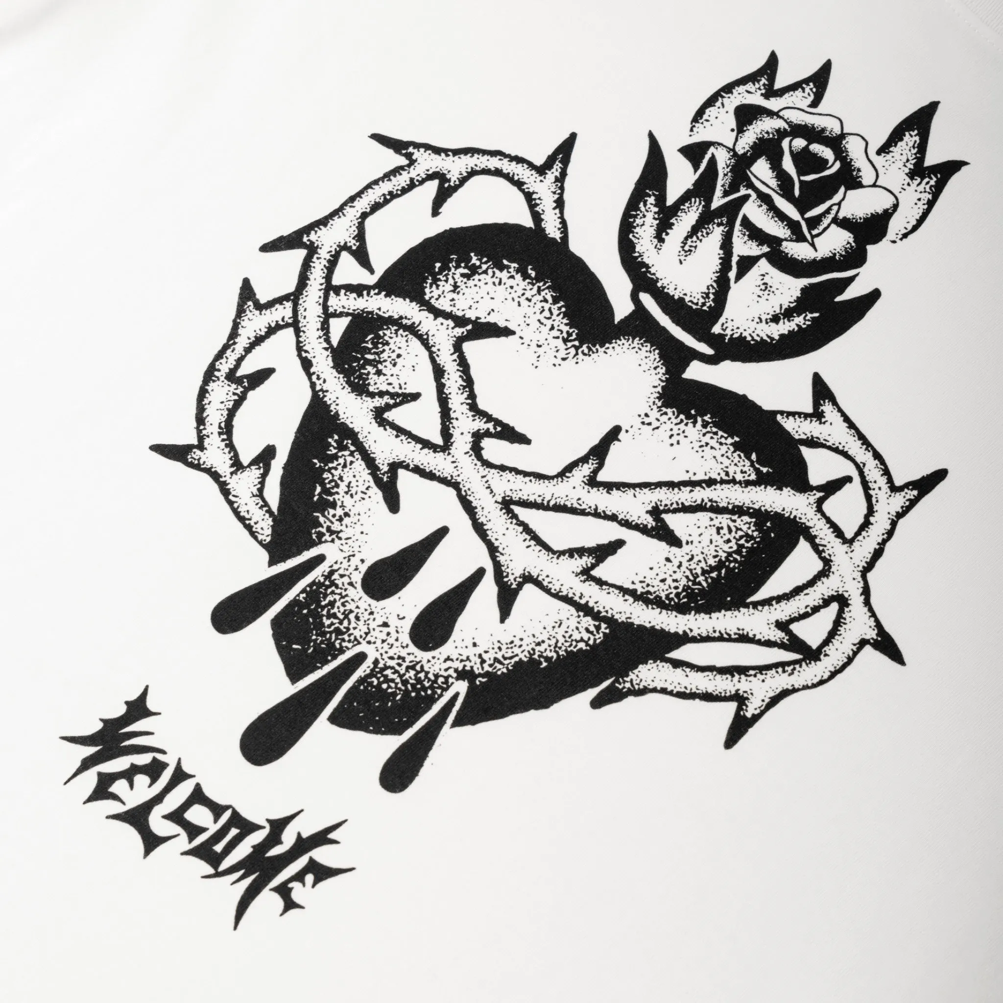 Timeless Top Hallowed Printed Boxy Garment-Dyed Tee - White