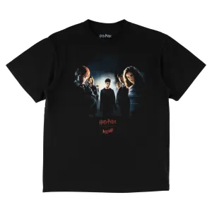 Sporty and Cool HARRY POTTER X WELCOME - Army Boxy Garment-Dyed Tee