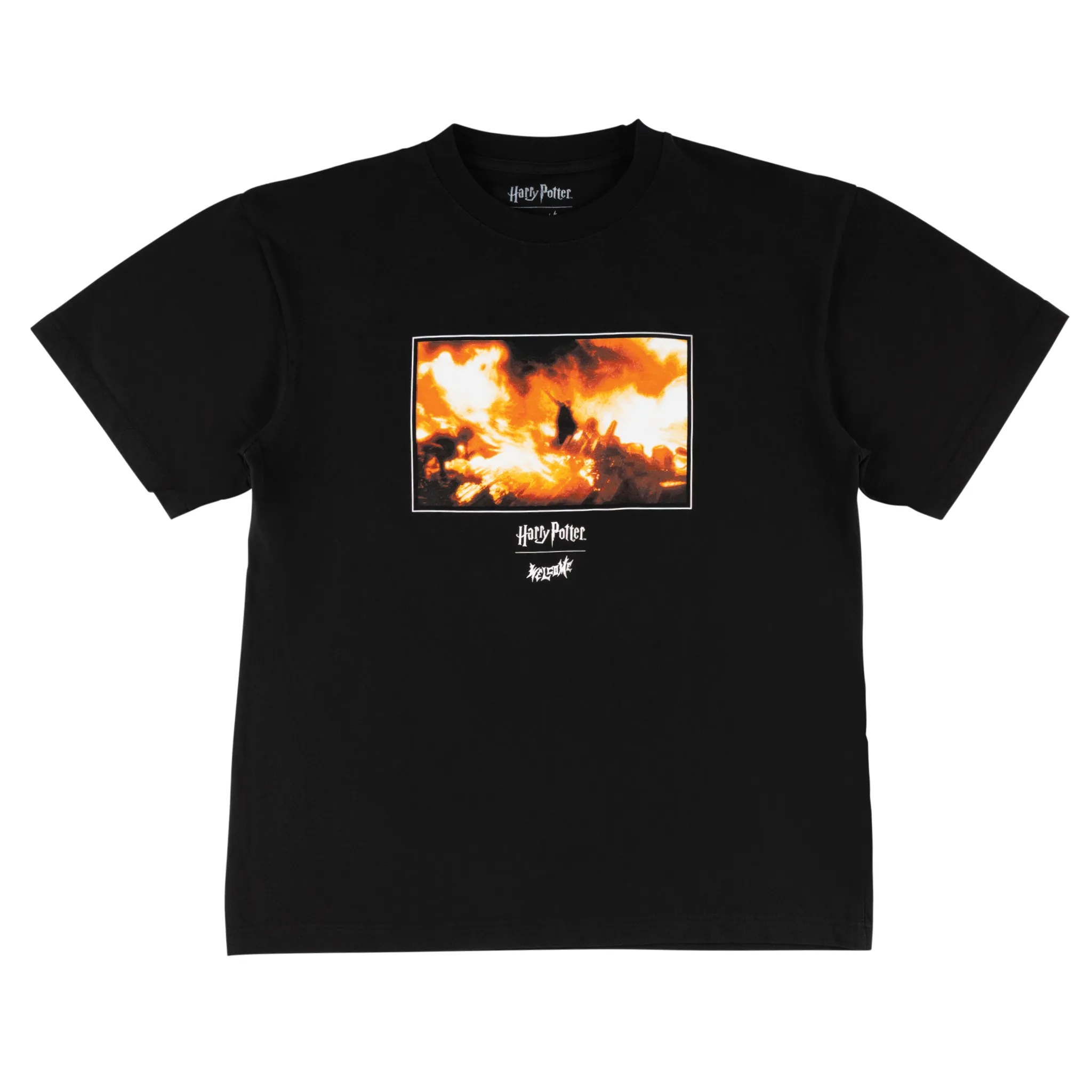 HARRY POTTER X WELCOME - Dumbledore Boxy Garment-Dyed Tee Regular fit normality Sleek Layer