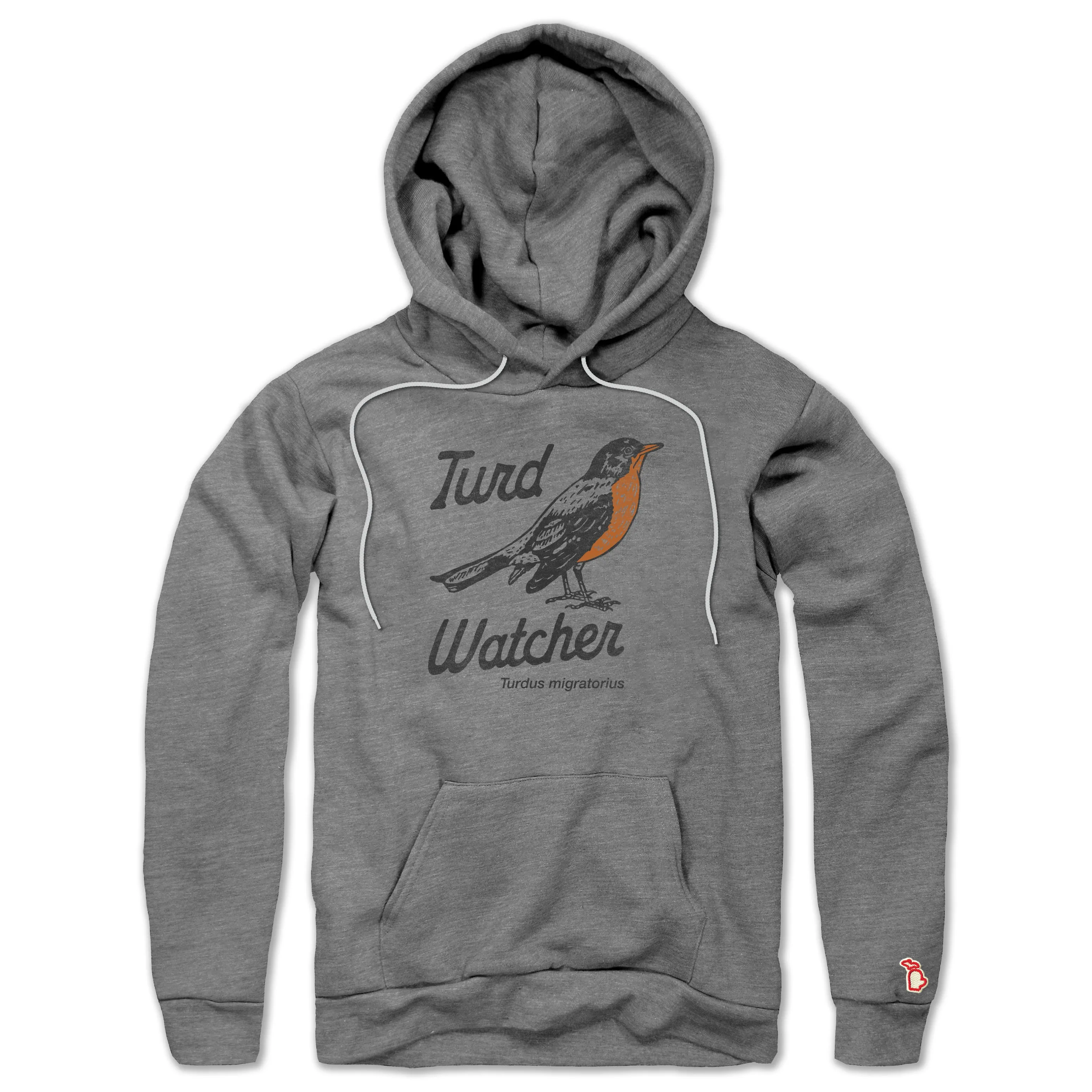 lanyard accents TURD WATCHER ALL-SEASON HOODIE (UNISEX)