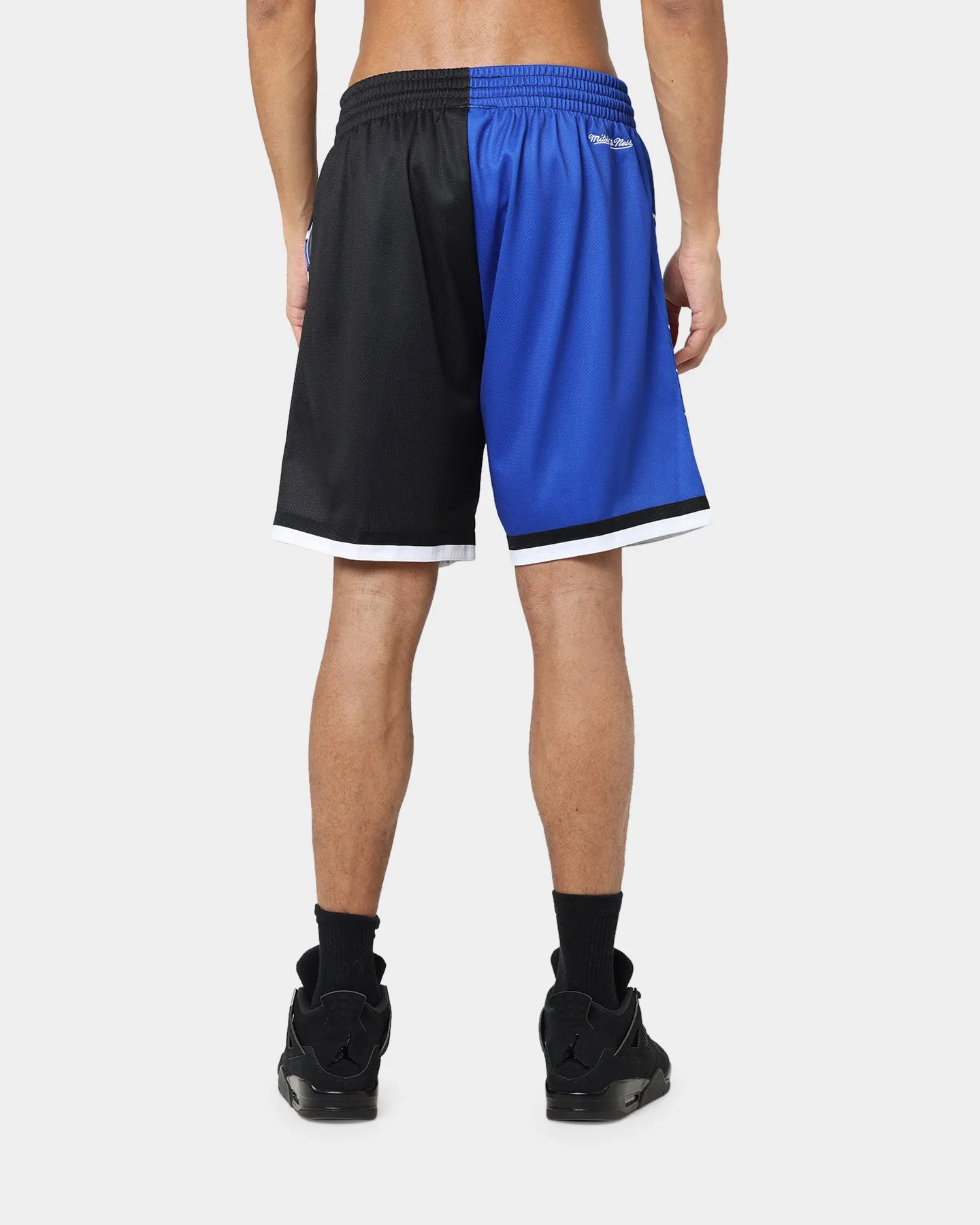 NoChafeFinish Fit Flex Mitchell & Ness Orlando Magic Big Face 5.0 Shorts Blue