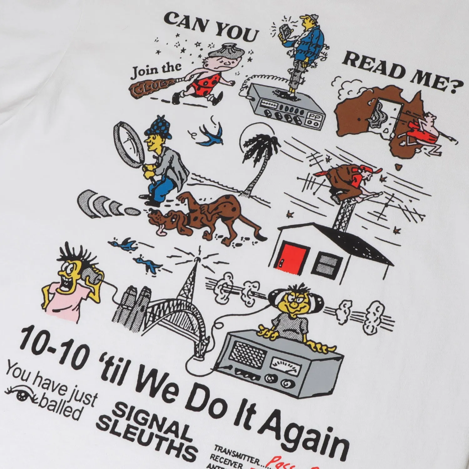 Comfy Layer UV resistant Pass~Port Radio Silence Tee - White