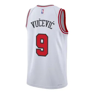 Chicago Bulls Nikola Vucevic Nike Association Swingman Jersey Training Clothes Game mode