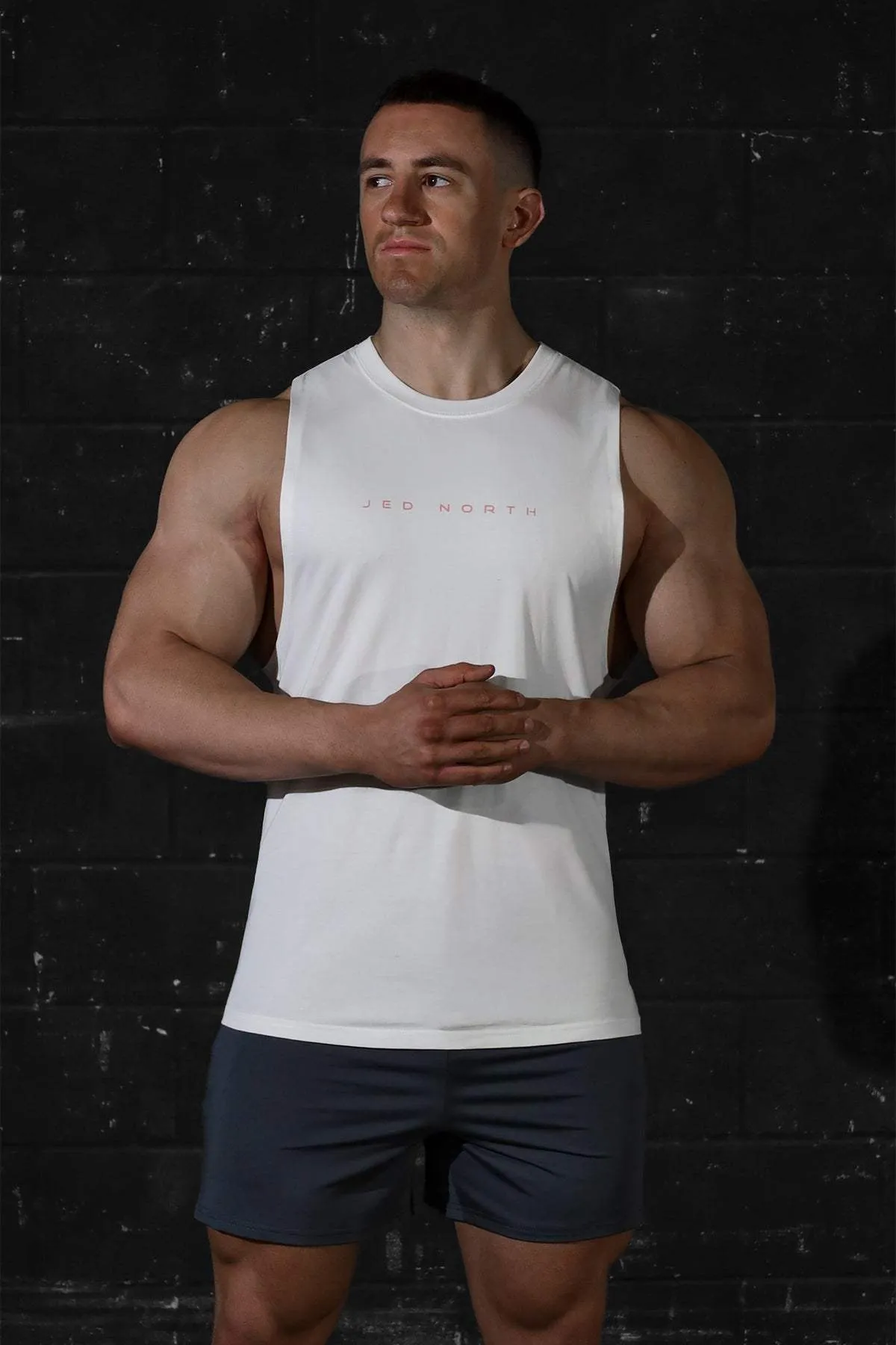 Quick Freshness Apollo Men's Sleeveless Training Tee - White