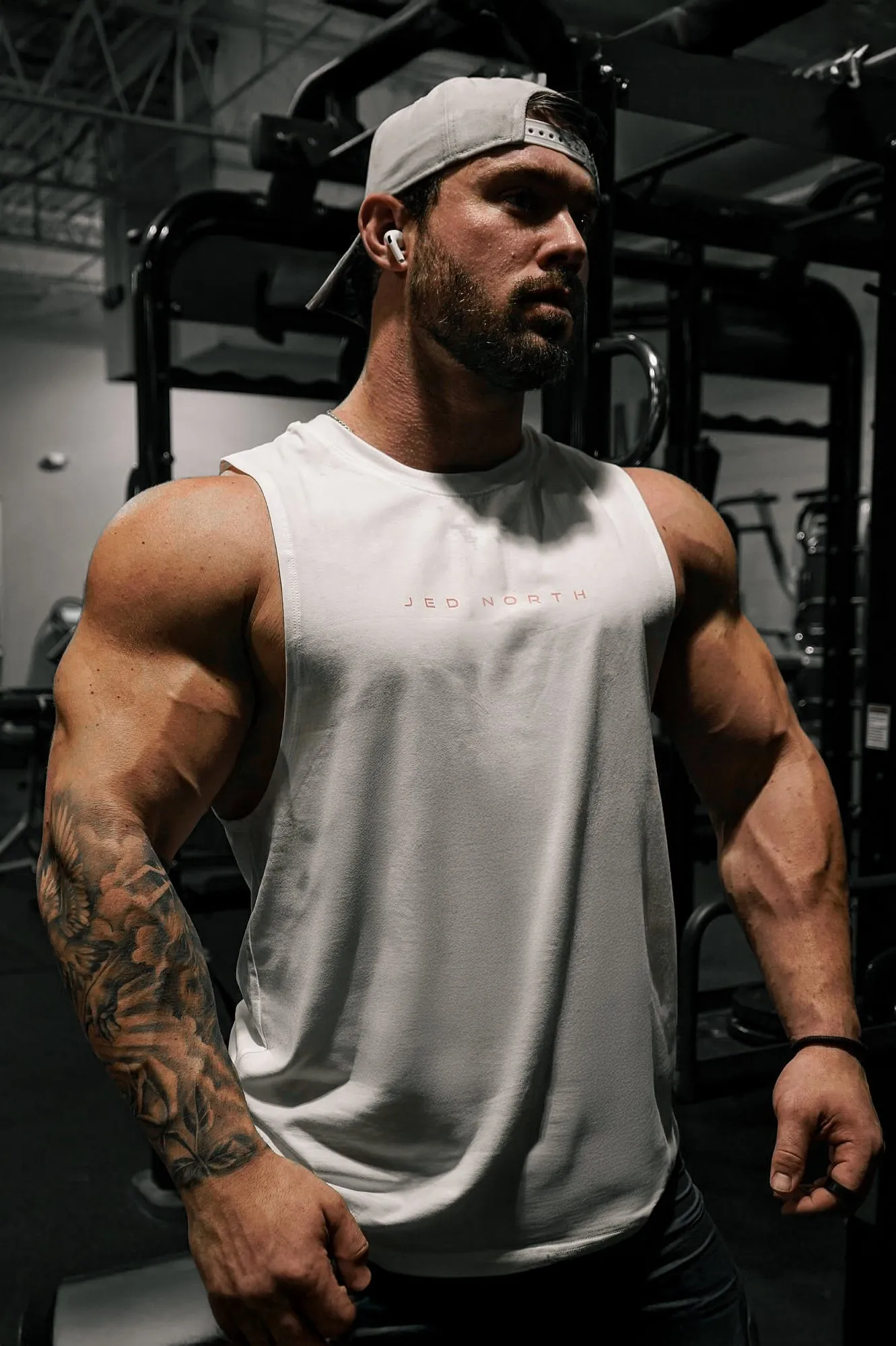 Apollo Men's Sleeveless Training Tee - White Arctic - proof after sales service