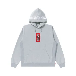 product houndstooth sophistication HWC LABEL HOODIE HEATHER GRAY