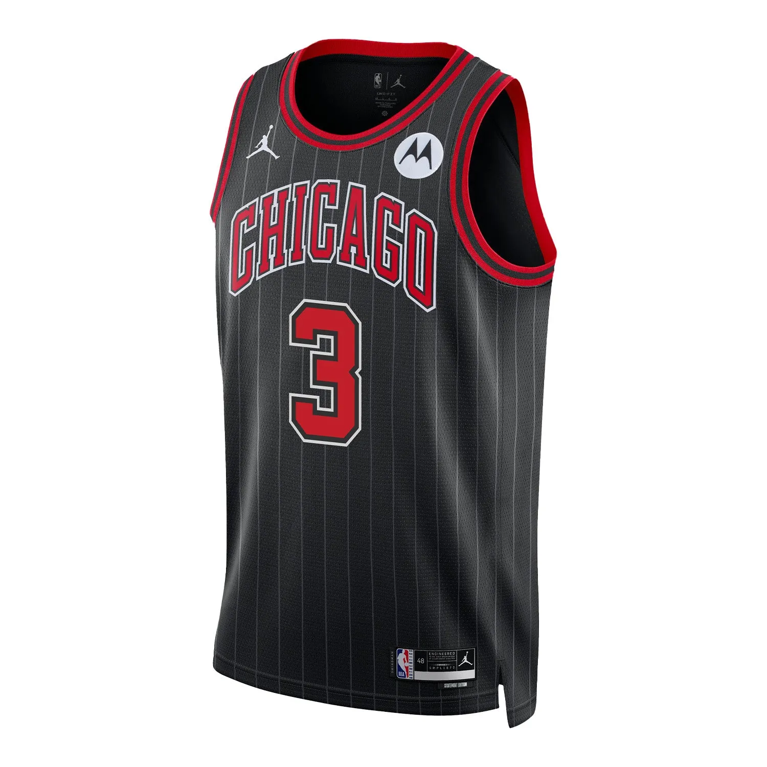 Chicago Bulls Josh Giddey Statement Jordan Swingman Jersey 2024-25 Wrinkle Resistant Weave