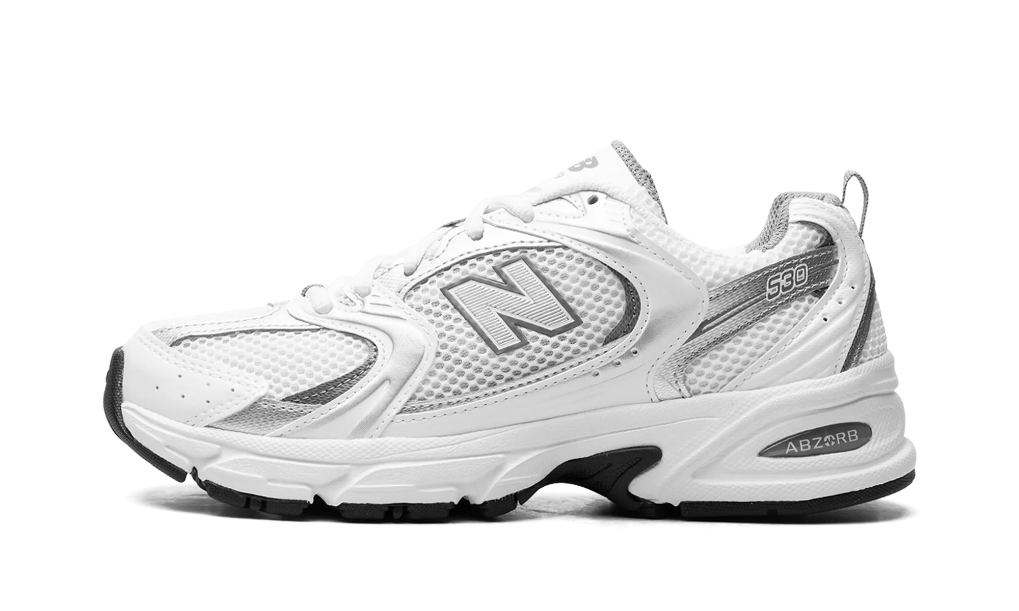 All Day Wear Hill Stroll 530 "White Silver Metallic"