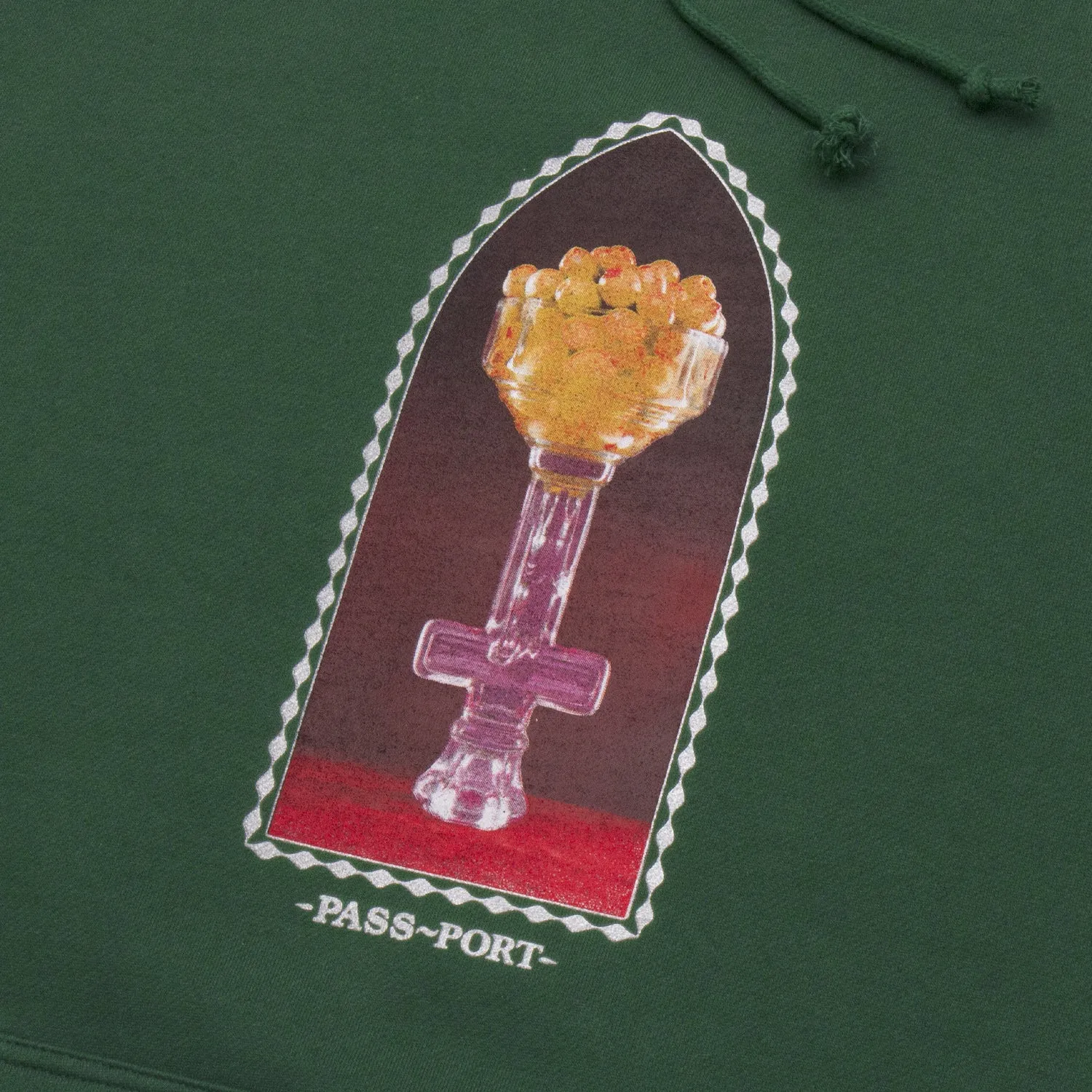 Pass~Port Crystal Olives Hoodie - Forest Green Urban Look Essential Layer