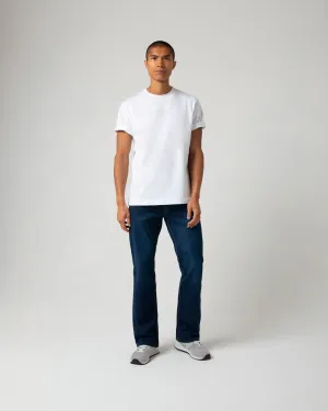 Modern Shopping Day Comfortable Outfit Walker Hudson Relaxed Bootcut Washed Indigo