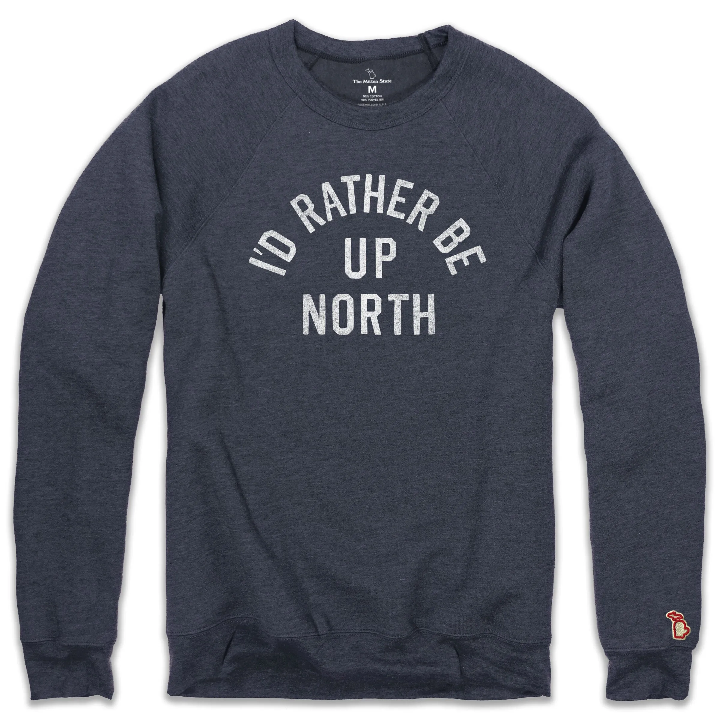 I'D RATHER BE UP NORTH FLEECE SWEATSHIRT (UNISEX) product bundle Layer Minimal