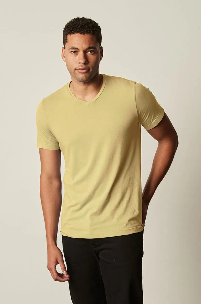 elastic waistband SAMSEN WHISPER CLASSIC V-NECK TEE