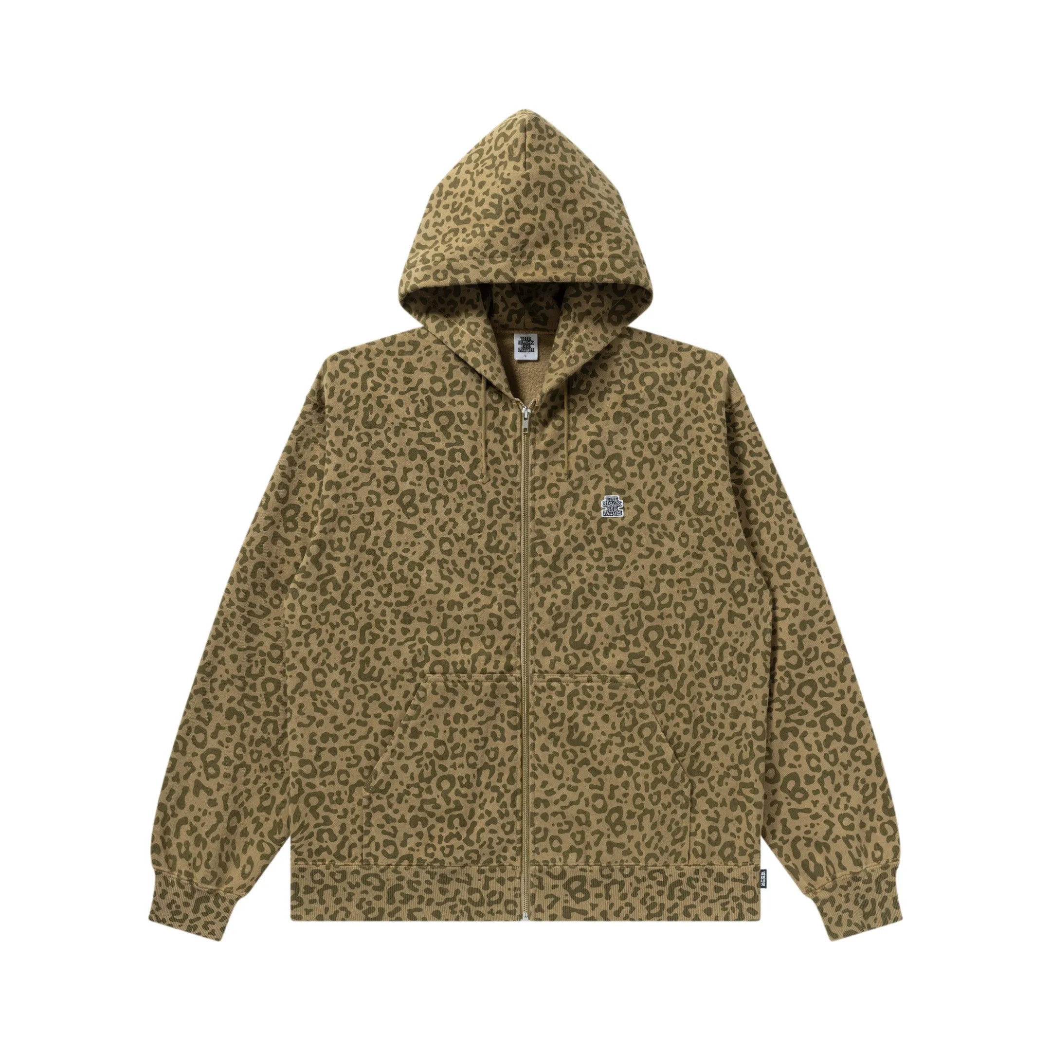 SMALL OG LEOPARD ZIP HOODIE SAND Fashion Comfort