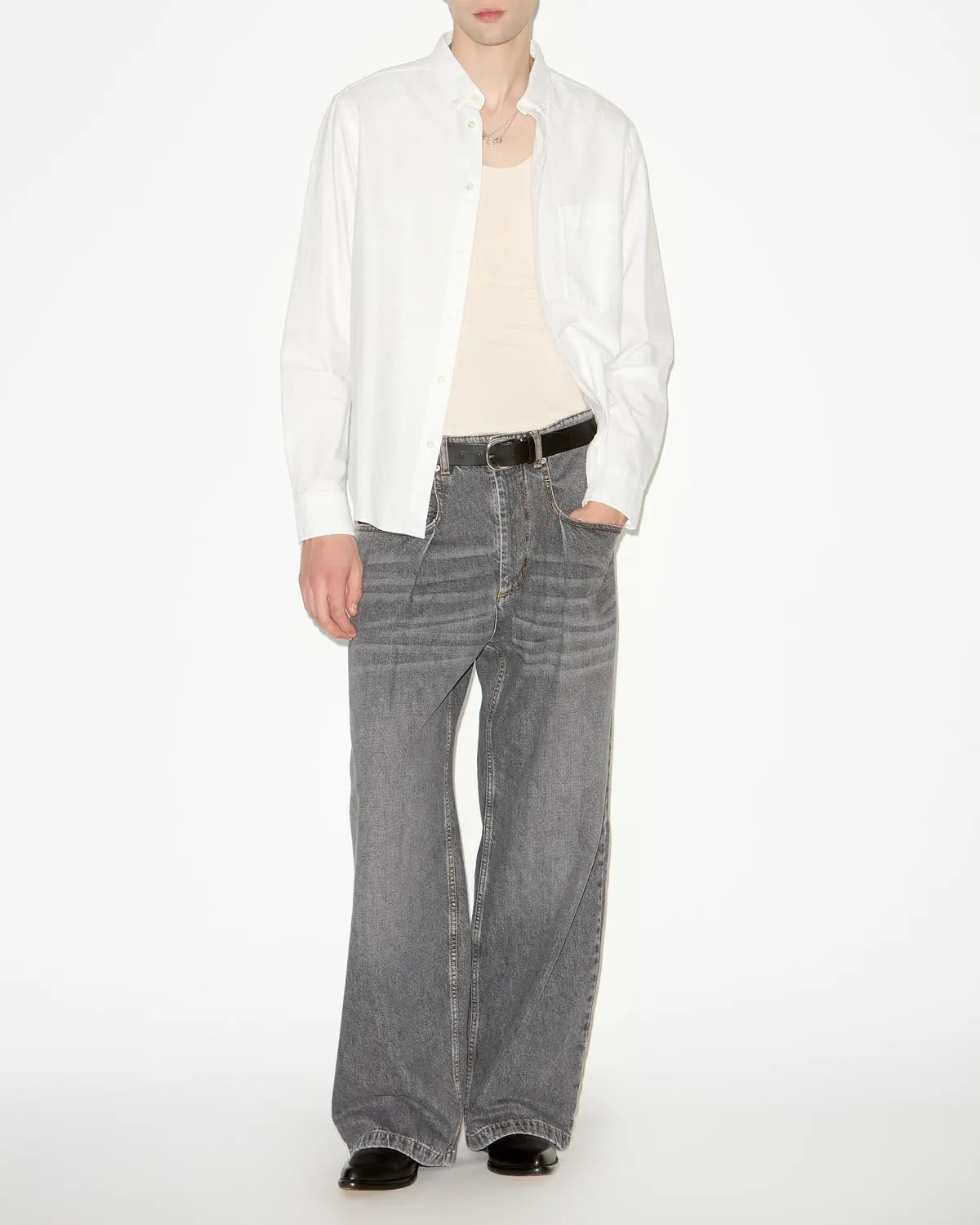 Recycled Polyester Blend Flex Fit Collar JASOLO SHIRT