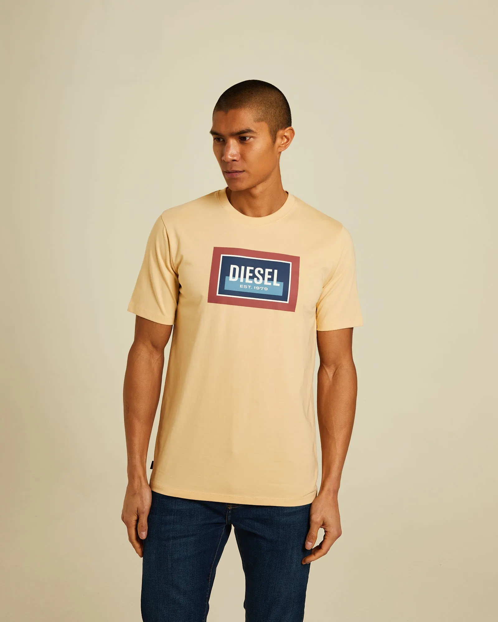 Anti Static Fabric Comfort Stretch Fit John Tee Almond Butter