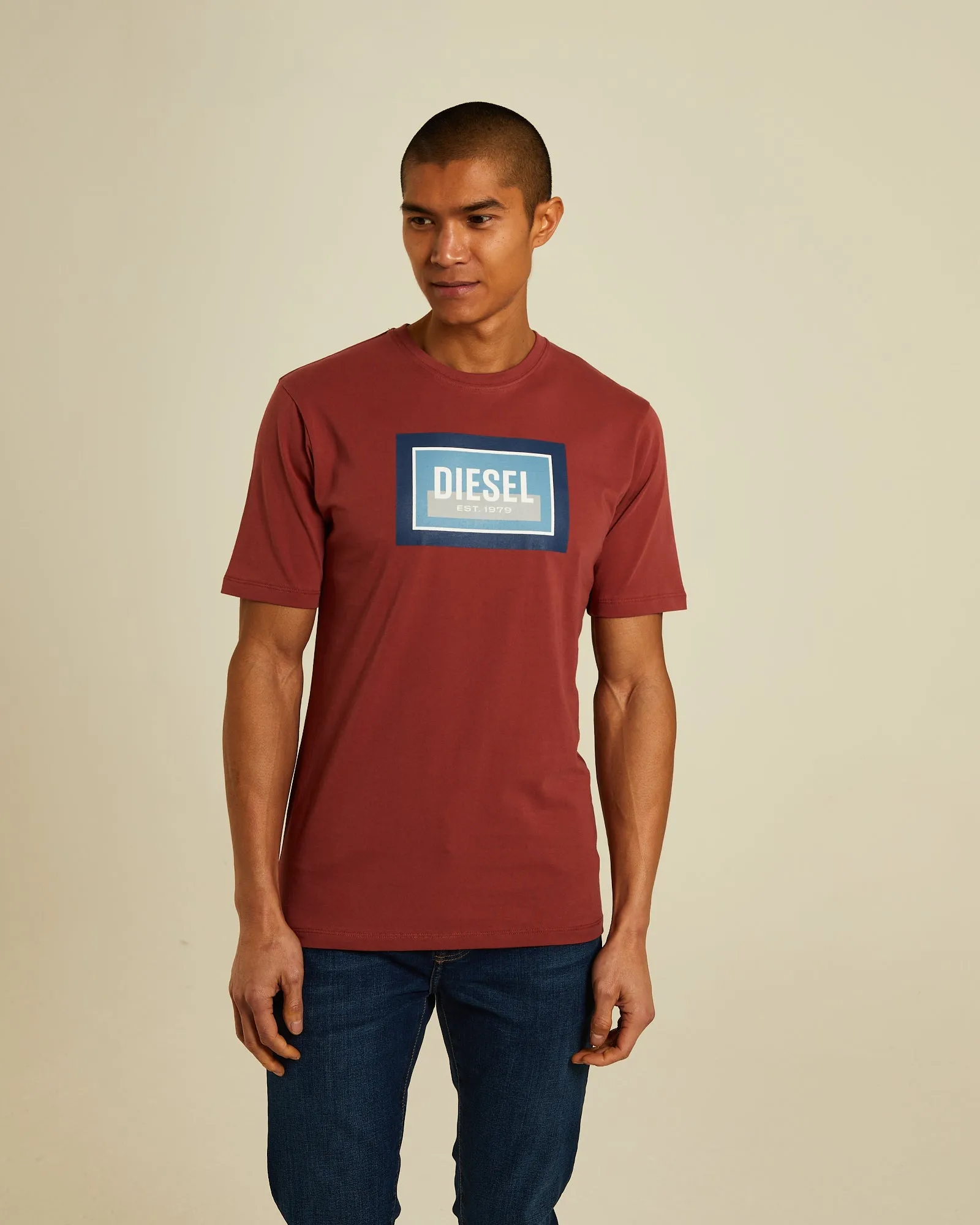 John Tee Fired Earth Active Wear Fit Dimensional Stability Weave