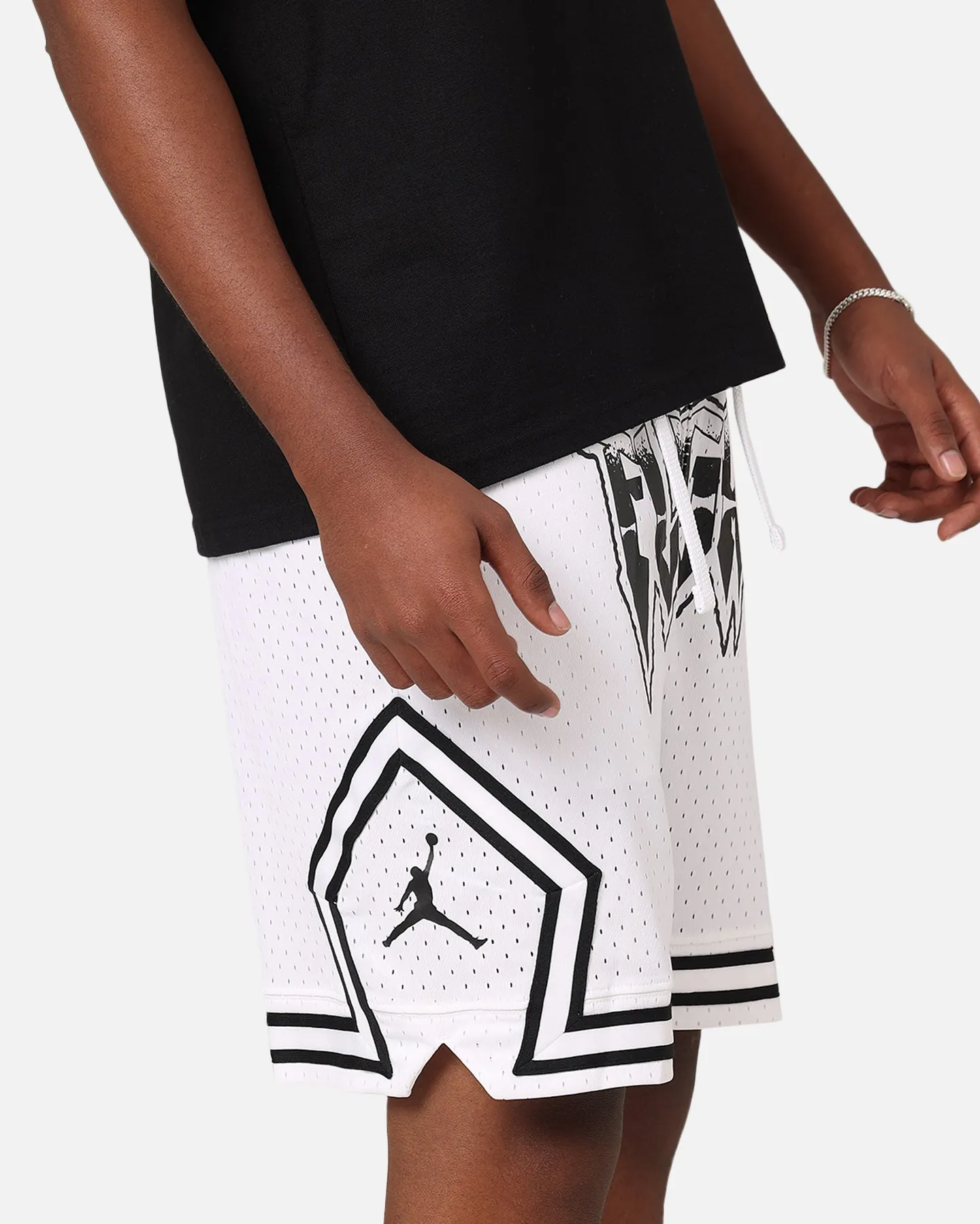Lightweight Comfort Jordan Dri-Fit Diamond Shorts White/Black