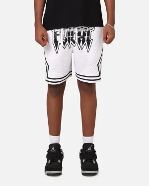 Jordan Dri-Fit Diamond Shorts White/Black Sporty Fit Design