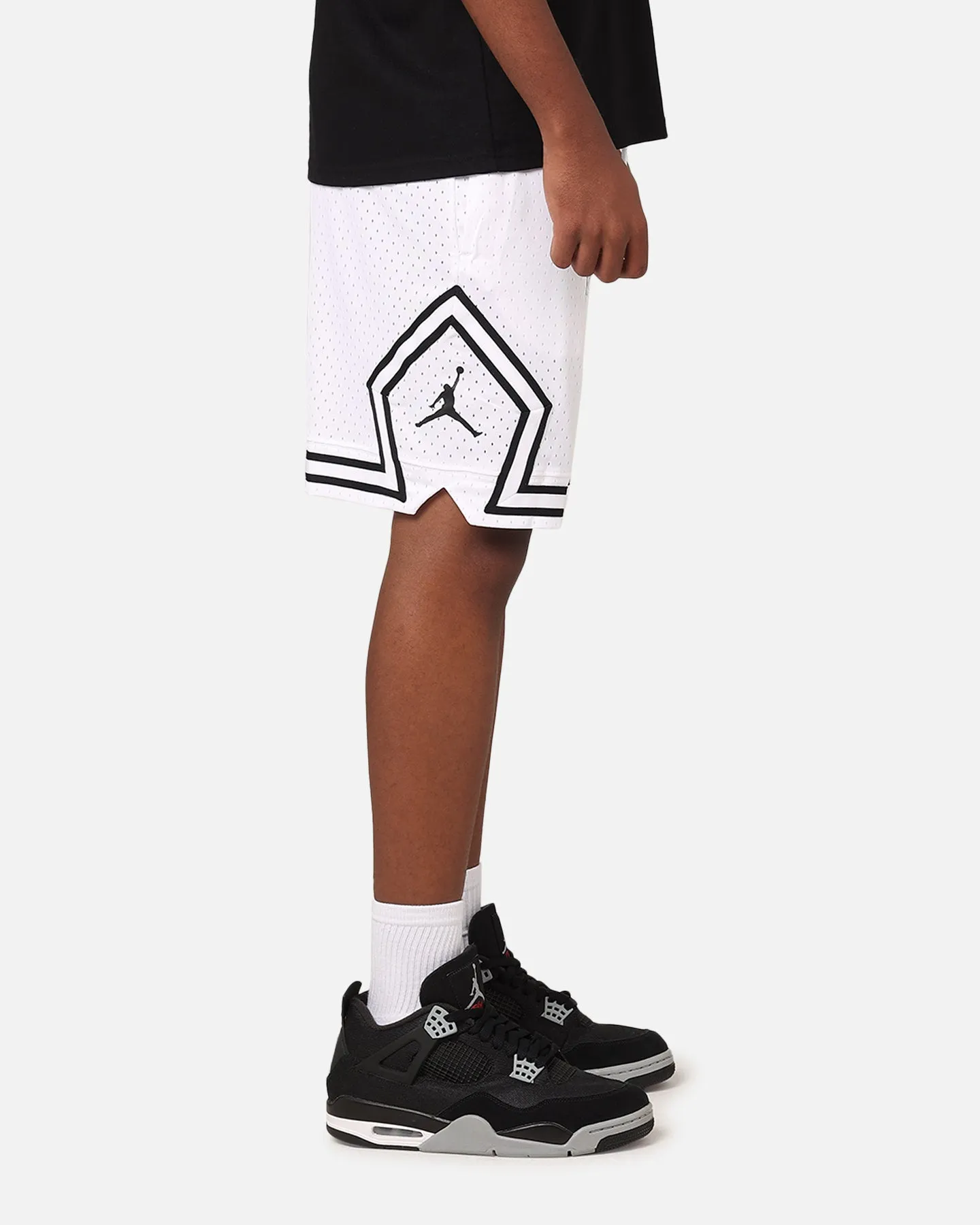 Warm Fit Jordan Dri-Fit Diamond Shorts White/Black
