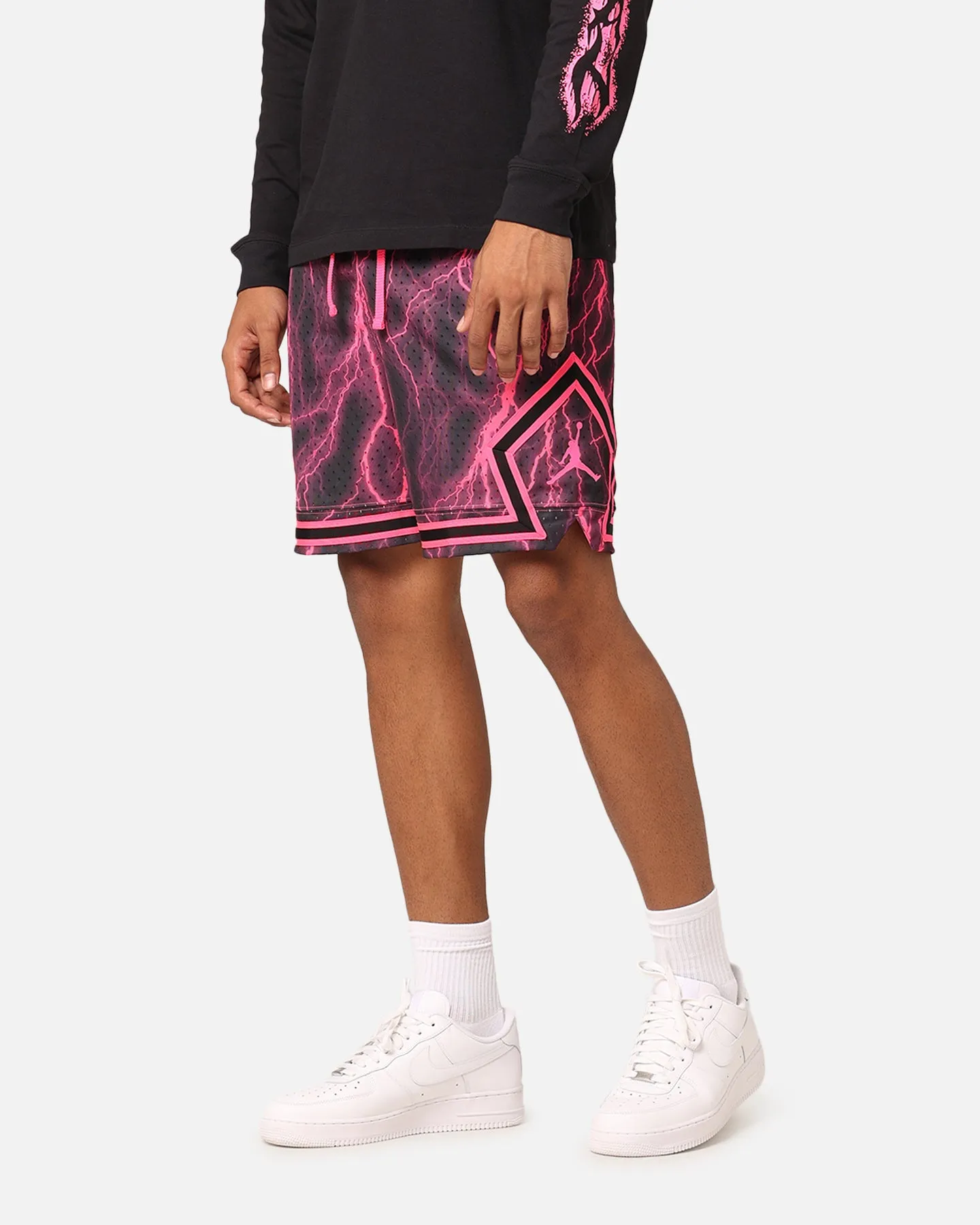Jordan Dri-FIT Sport Diamond Shorts Black/Hyper Pink Casual Fit Wear