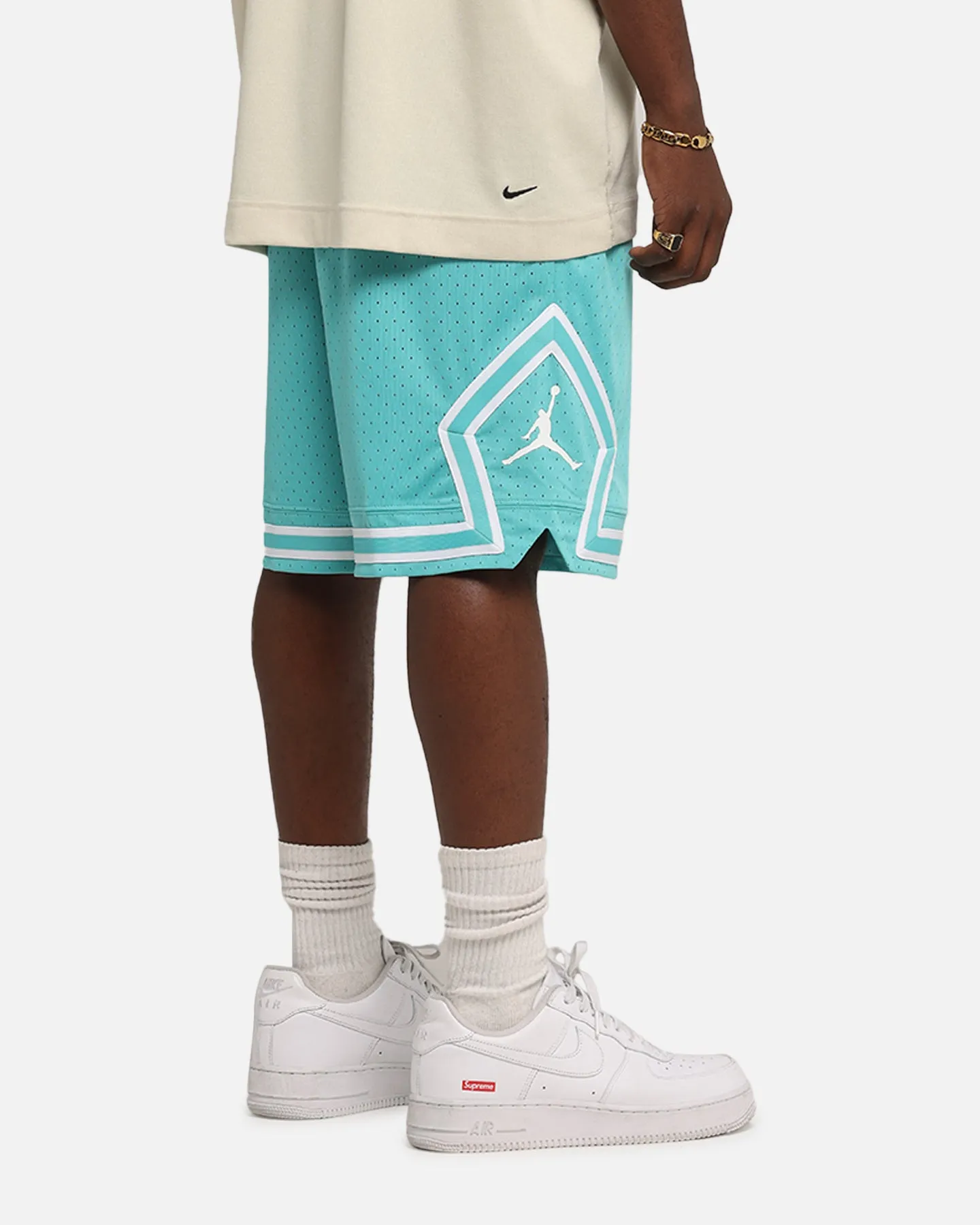Jordan Dri-FIT Sport Diamond Shorts Teal/White Outdoor Essentials