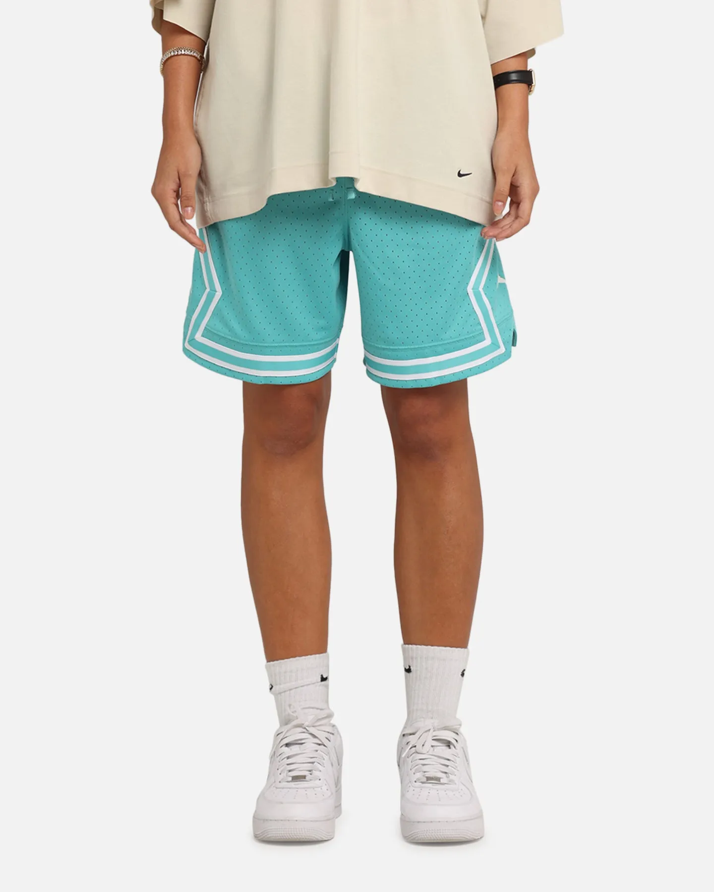 Stay Fresh Jordan Dri-FIT Sport Diamond Shorts Teal/White