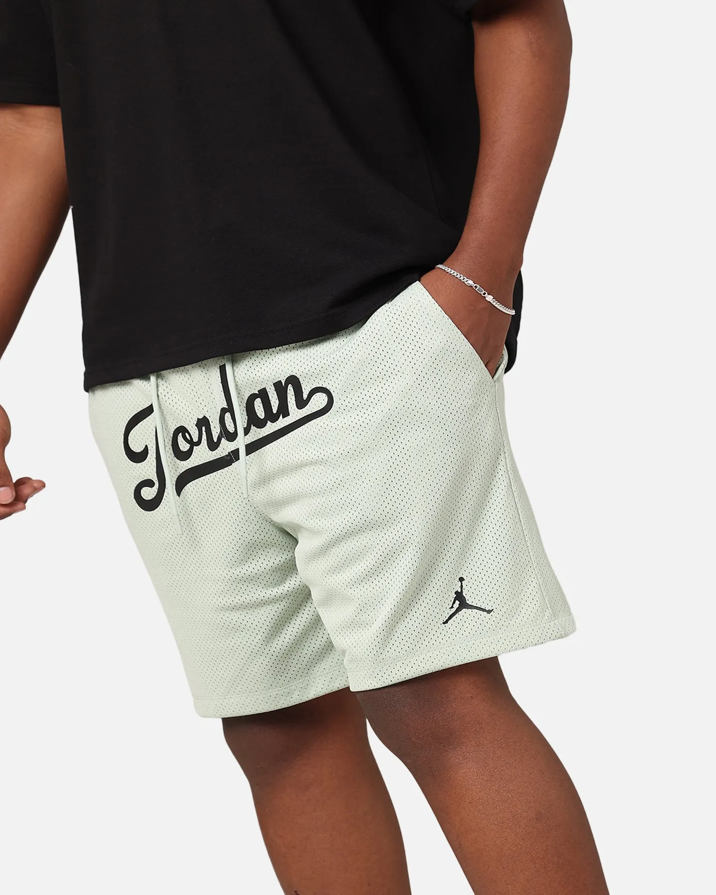 Tennis shorts Ergonomic Curved Seams Jordan Flight MVP Statement Mesh Shorts Seafoam/Black