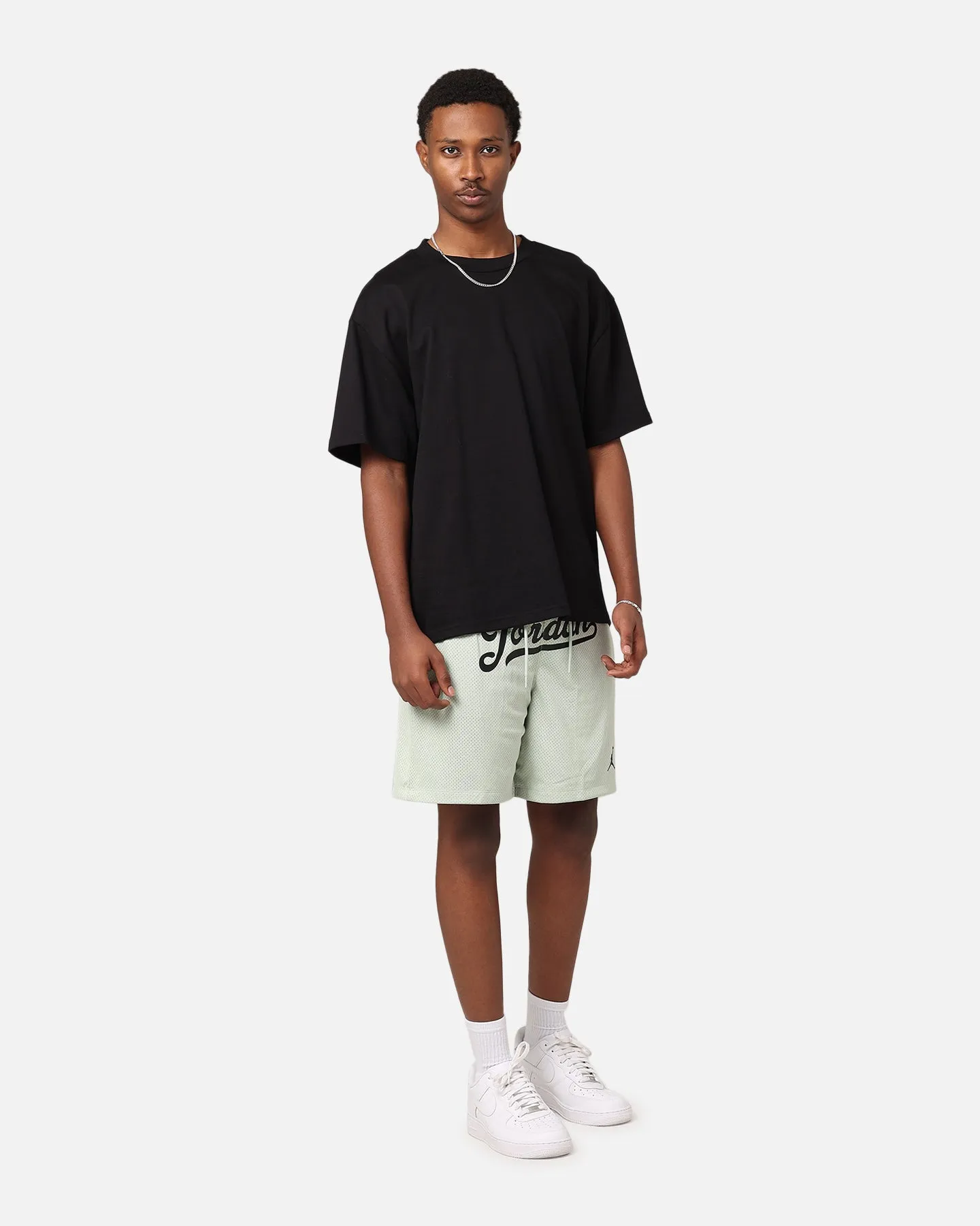 Minimal Waistband Jordan Flight MVP Statement Mesh Shorts Seafoam/Black