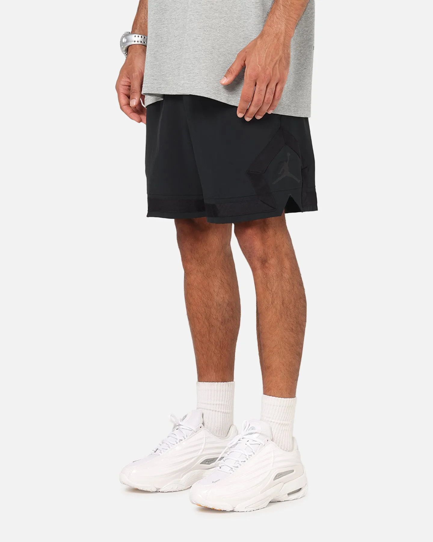 Jordan Jumpman Dri-Fit Woven Diamond Shorts Black/Black/Black Flexible Stretch Waist No Ride Up Design